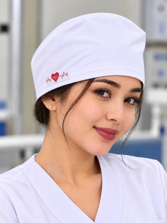 Tibbiy qalpoqcha, hamshira qalpoqchasi, shifokor bosh kiyimi, oq medik qalpoqcha, formalar