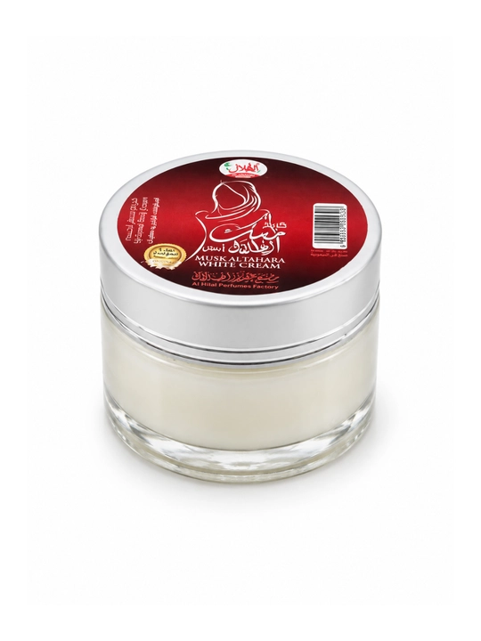 Al Hilal Musk Al Tahara — oq mushk hidli parfyumlangan tana kremi, 25 g
