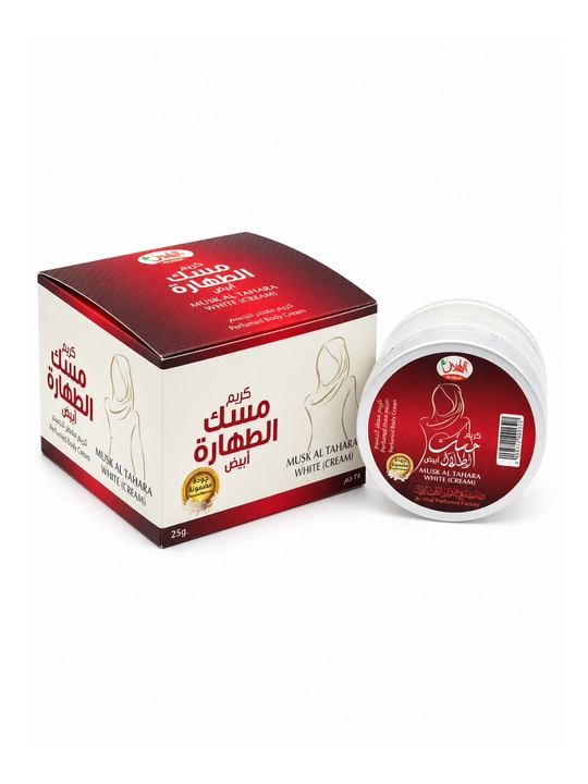 Al Hilal Musk Al Tahara — oq mushk hidli parfyumlangan tana kremi, 25 g