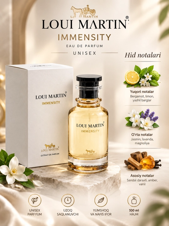 Loui Martin Imagination Symphony Immensity — uniseks atir 100 ml nafis va uzoq saqlanuvchi - 