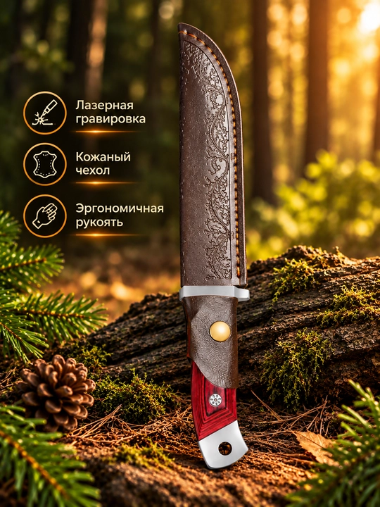 Кухонный cербский нож для шефа, для мяса