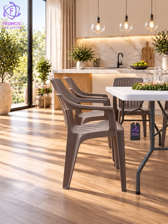 Nevada & Derby mebel to‘plami stol + stul 250 kg gacha, (stol 122 sm), namlikka chidamli