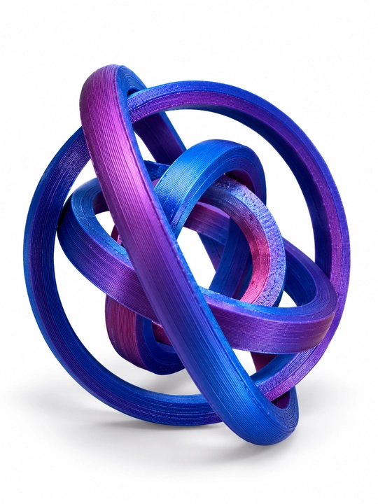 3D bosma giroskop fidget o‘yinchoq, harakatlanuvchi halqali antistress