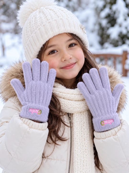 Зимние перчатки 5–7 лет для мальчиков и девочек, до -30°C, 15–16 см