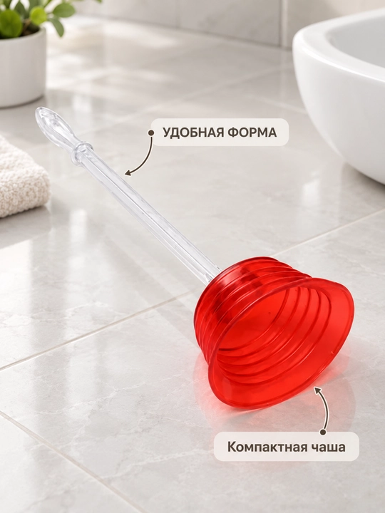 Вантуз для раковины