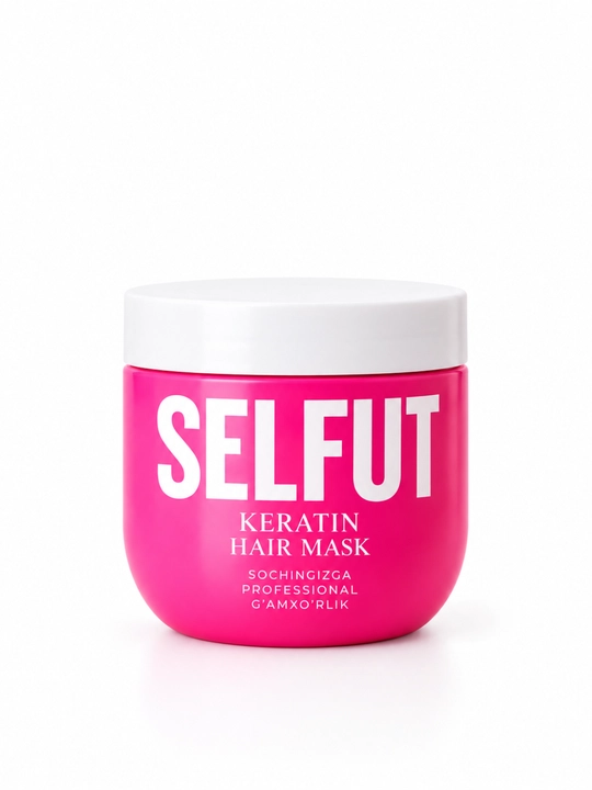 SELFUT Keratin Hair Mask -quruq shikastlangan va mo‘rt sochlar uchun keratinli soch niqobi