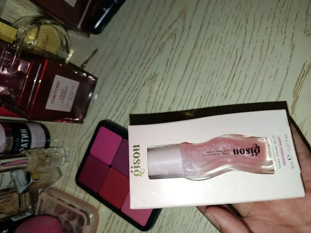 Gisou Honey – lab uchun blesk, namlantiruvchi moy, 8 ml