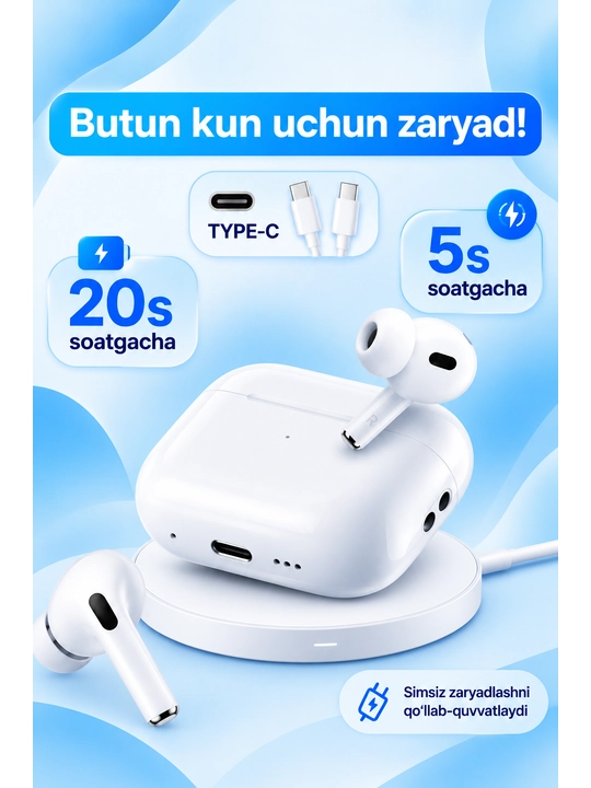 Pods Pro 3 ANC, беспроводные Bluetooth-наушники, сенсорные, для всех типов телефонов