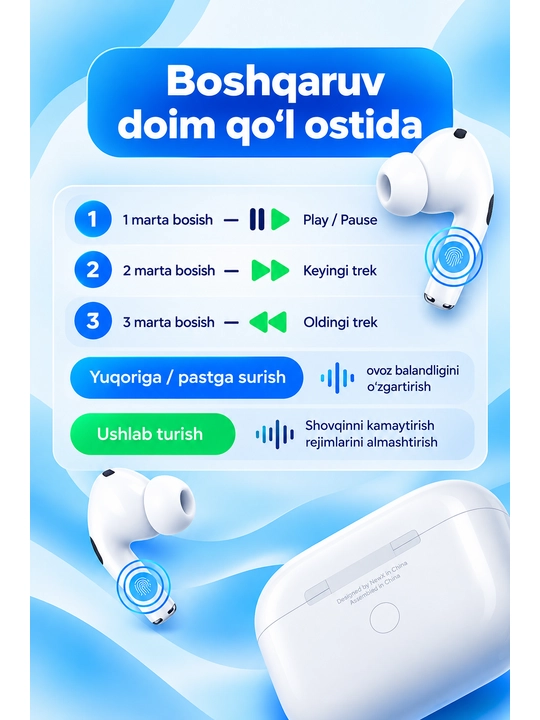 Pods Pro 3 ANC, беспроводные Bluetooth-наушники, сенсорные, для всех типов телефонов