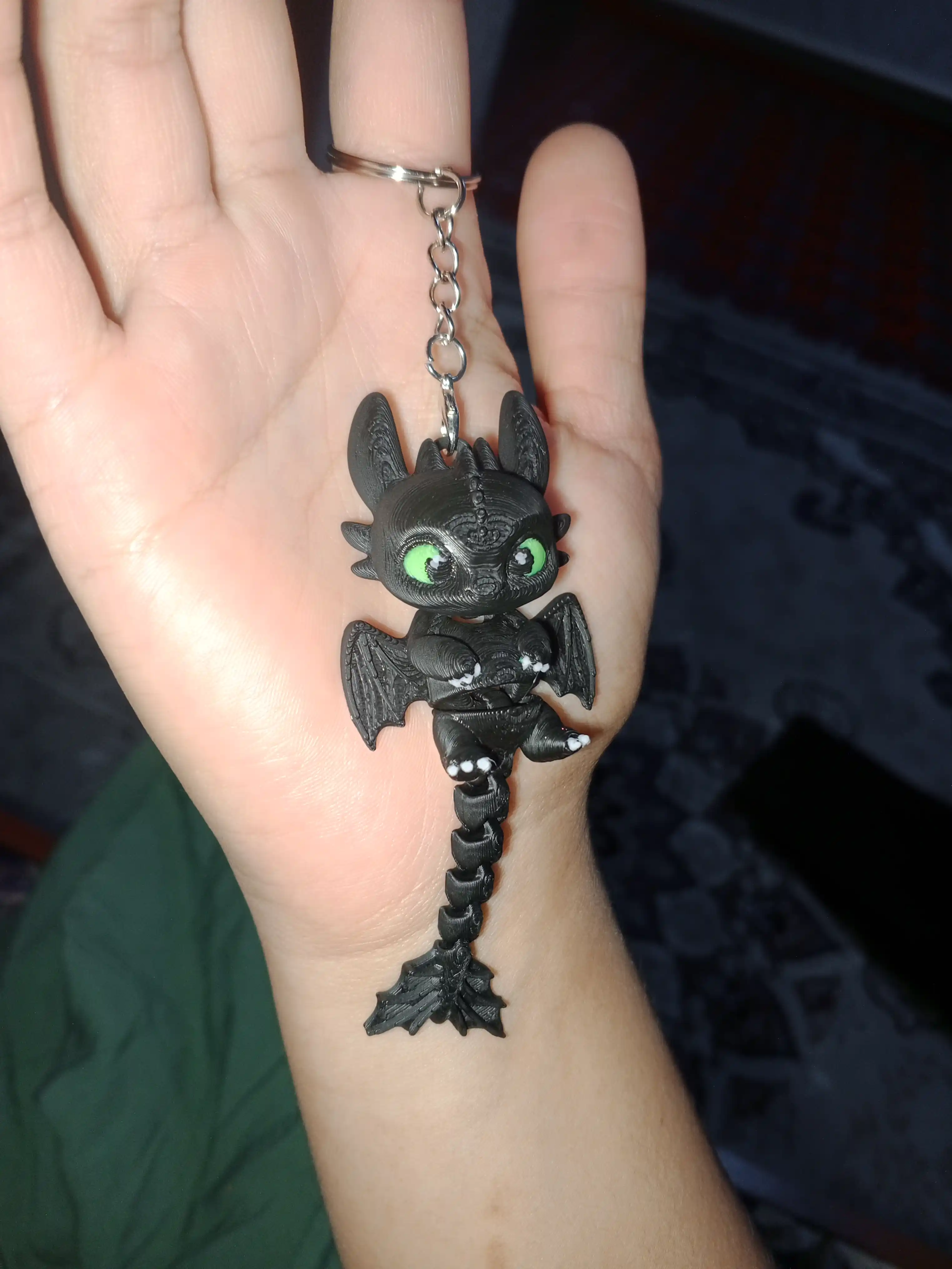 Гибкий дракончик, который всегда с тобой — 3D игрушка-брелок