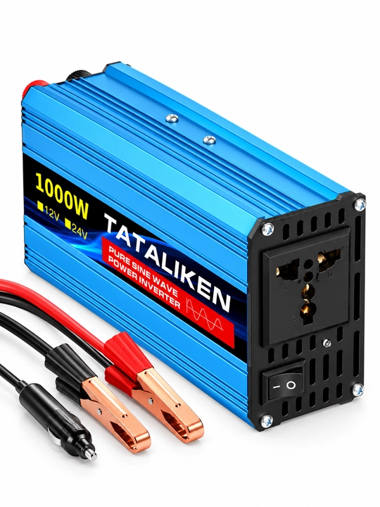 Автомобильный инвертор, 1000W, 12V 220V, 24V 220V, чистый синус, преобразовател напряжения - 