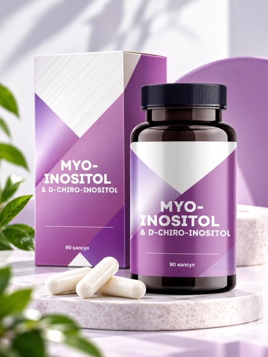 Mio-Inozitol,ozish va homiladorlik va klimaks uchun inotizol,525 mg 90 ta kapsula - 