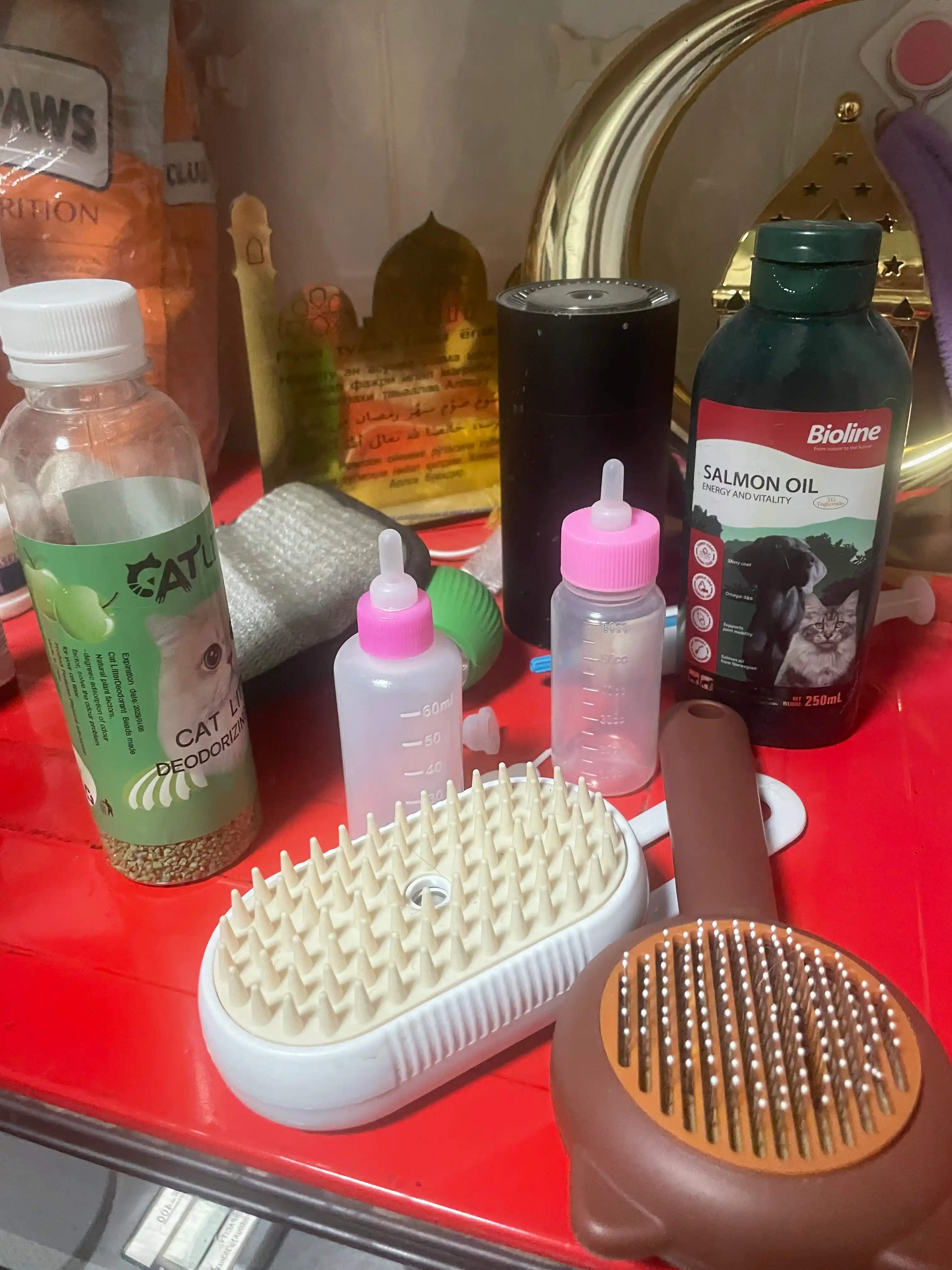 Yangi tug‘ilgan mushuklar va itlar uchun so‘rg‘ichli shisha idish, 50 ml