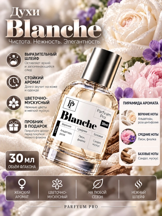 Парфюм Blanche для женщин, духи Blanche от Parfyum Pro - 