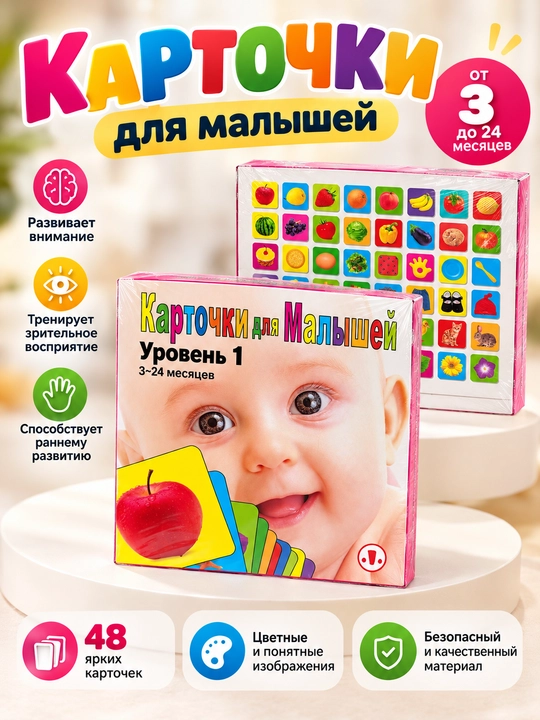 Развивающие карточки для детей — обучающие карточки для малышей и младенцев