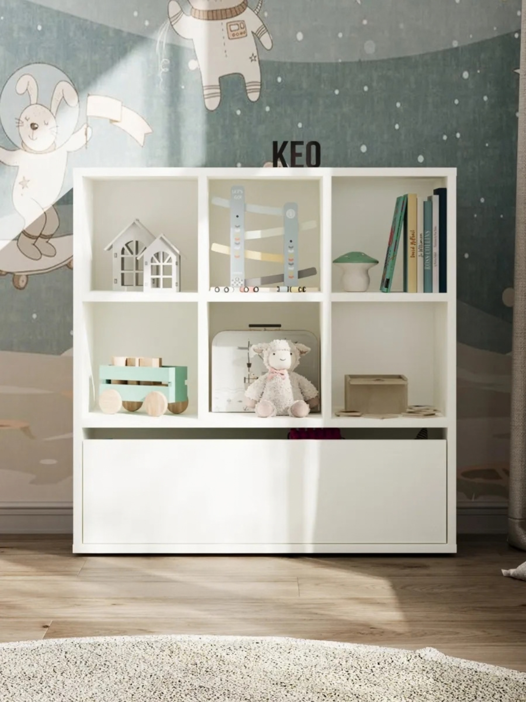 Bolalar xonasi uchun Montessori o‘yinchoqlar javoni - 