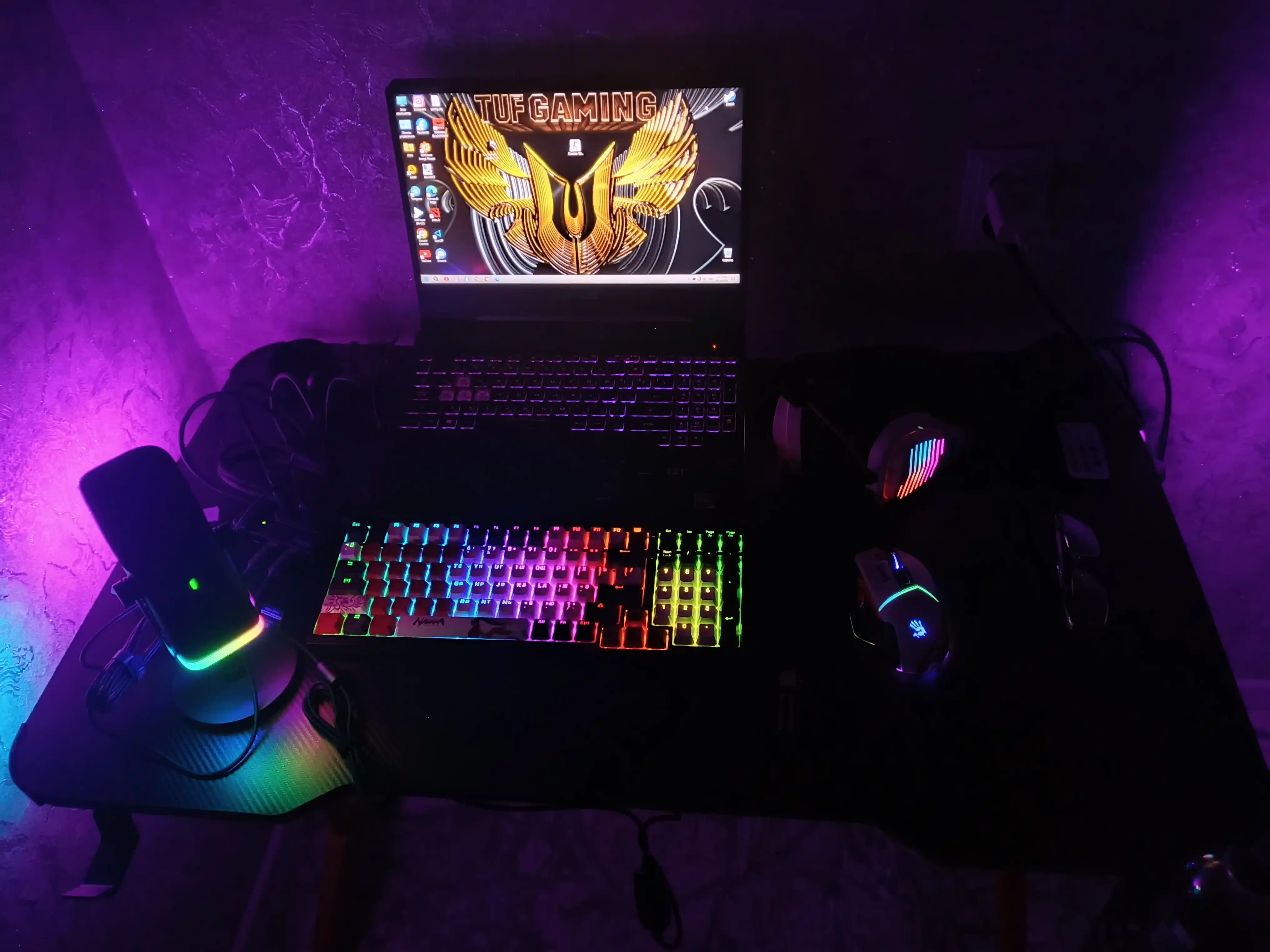 Bloody S98 Naraka — RGB mexanik gaming klaviatura, BLMS Red Plus, Hot-Swappable, 98 tugma