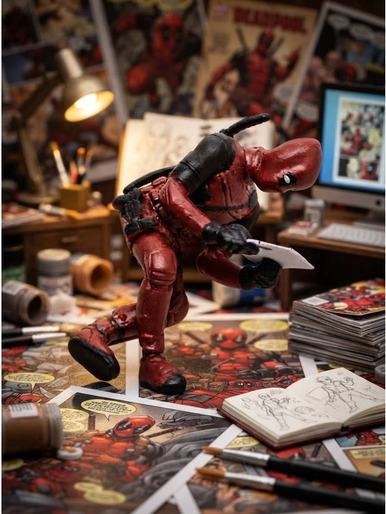 Фигурка Дедпула на стол  Коллекционная статуэтка Marvel для интерьера