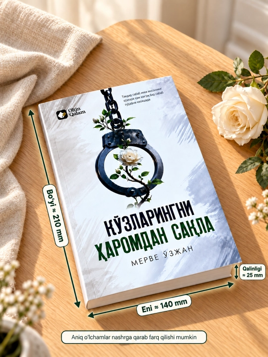 Книга «Кўзларингни ҳаромдан сақла» — Мерве Озджан, на узбекском языке, кириллица