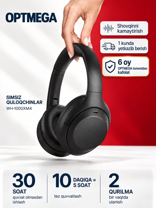 Simsiz quloqchin Bluetooth – to‘liq o‘lcham, mikrofonli, SD karta va radio C2235