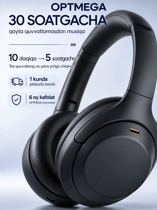 Simsiz quloqchin Bluetooth – to‘liq o‘lcham, mikrofonli, SD karta va radio C2235