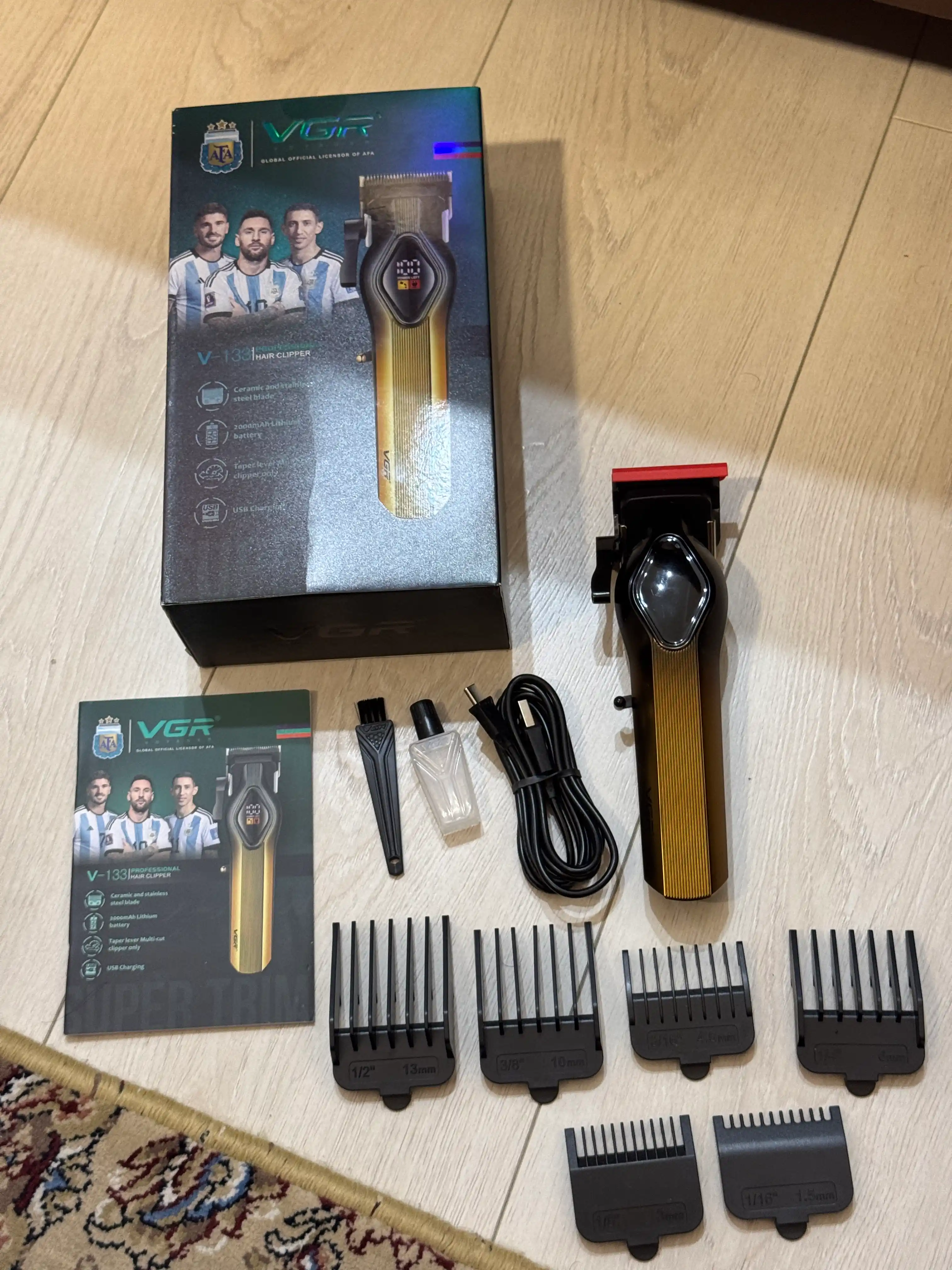 Professional soch olish mashinasi VGR V-133, simsiz, LED displeyli