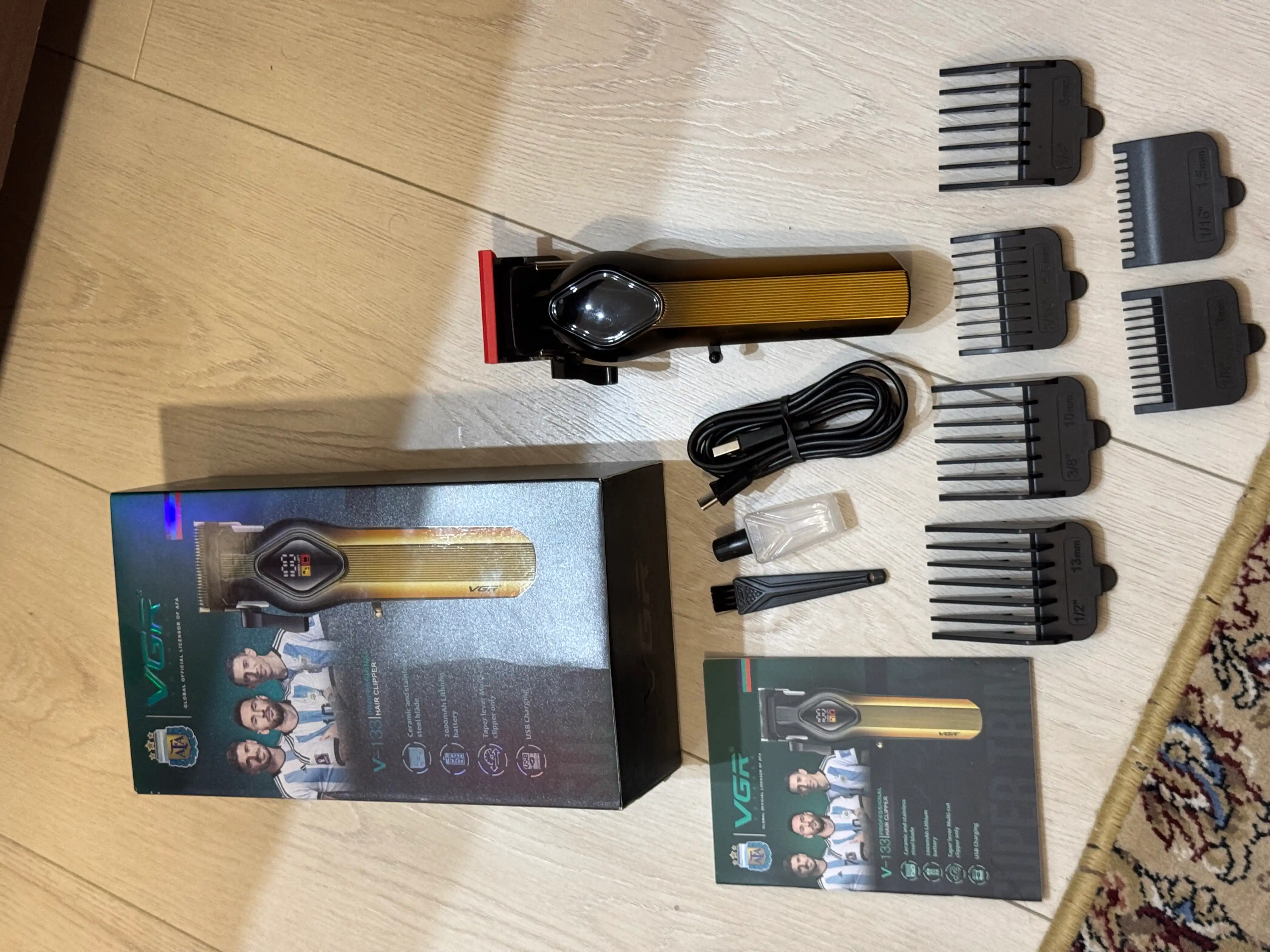 Professional soch olish mashinasi VGR V-133, simsiz, LED displeyli