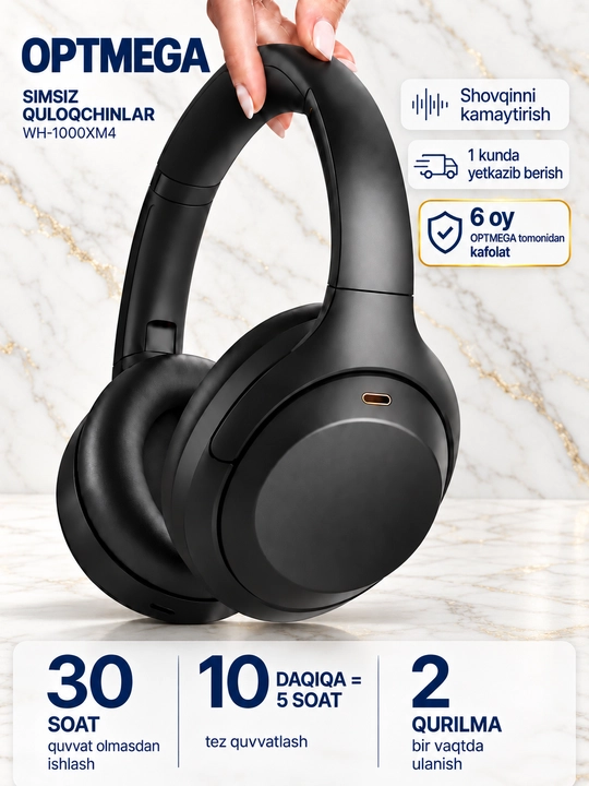 Simsiz quloqchin Bluetooth – to‘liq o‘lcham, mikrofonli, SD karta va radio C2235