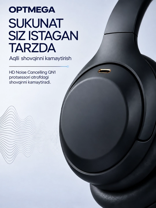 Simsiz quloqchin Bluetooth – to‘liq o‘lcham, mikrofonli, SD karta va radio C2235