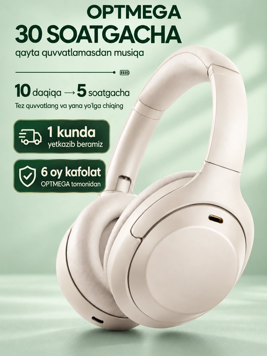Simsiz quloqchin Bluetooth – to‘liq o‘lcham, mikrofonli, SD karta va radio C2235