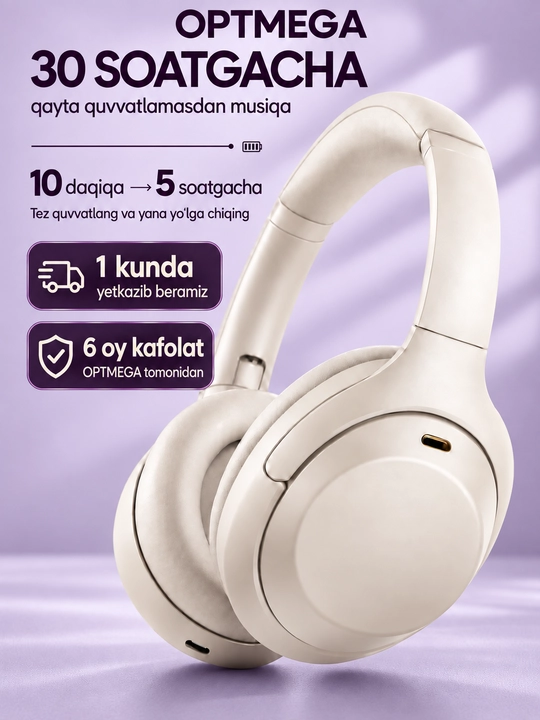 Simsiz quloqchin Bluetooth – to‘liq o‘lcham, mikrofonli, SD karta va radio C2235