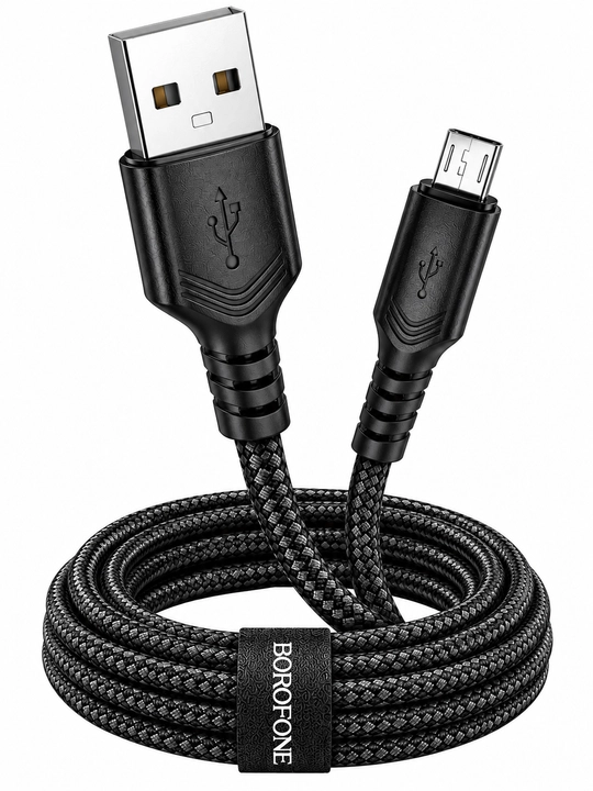 Кабель BOROFONE BX111 Lightning для зарядки телефона 2.4A белый 1 м
