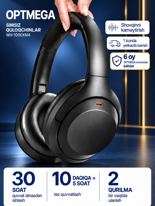 Беспроводные наушники Bluetooth – полноразмерные, с микрофоном, SD и радио C2235 - 