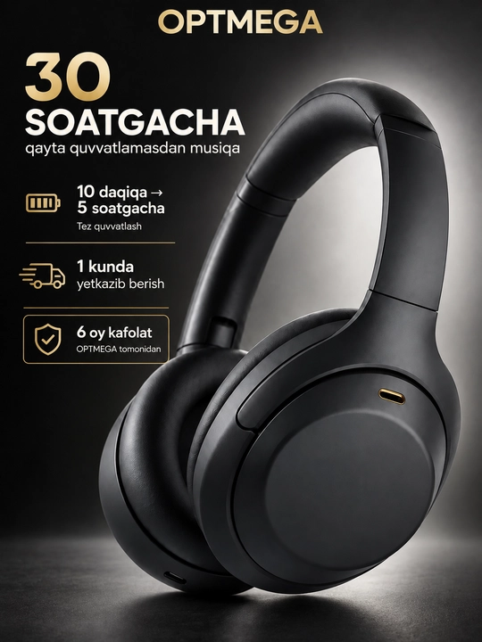 Simsiz quloqchin Bluetooth – to‘liq o‘lcham, mikrofonli, SD karta va radio C2235