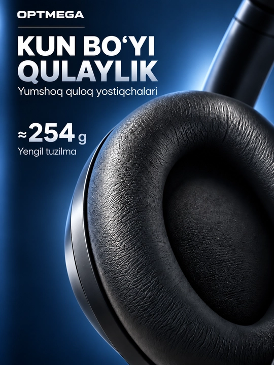 Simsiz quloqchin Bluetooth – to‘liq o‘lcham, mikrofonli, SD karta va radio C2235