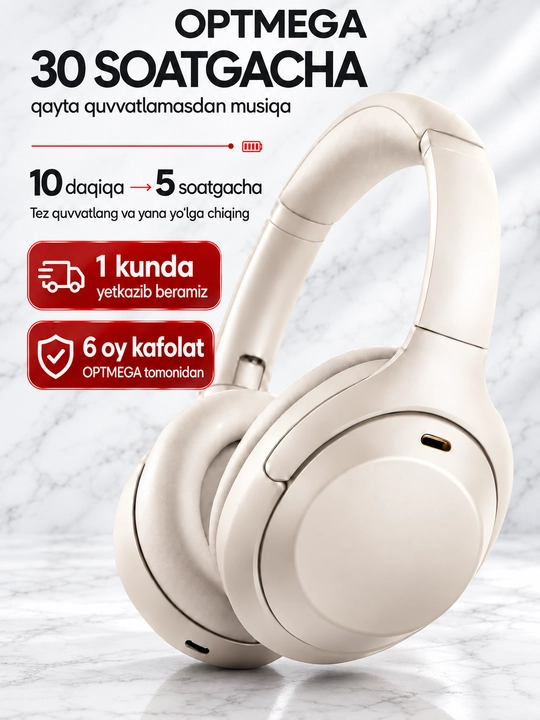 Simsiz quloqchin Bluetooth – to‘liq o‘lcham, mikrofonli, SD karta va radio C2235
