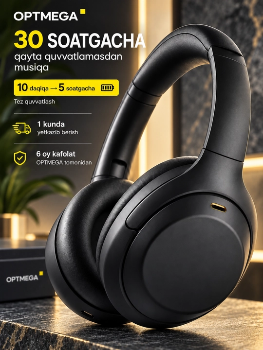 Simsiz quloqchin Bluetooth – to‘liq o‘lcham, mikrofonli, SD karta va radio C2235