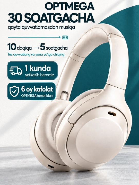 Беспроводные наушники Bluetooth – полноразмерные, с микрофоном, SD и радио C2235 - 