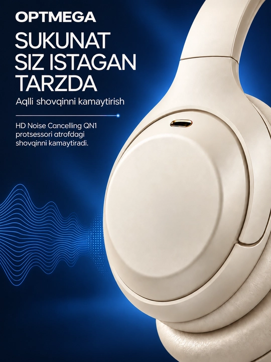 Simsiz quloqchin Bluetooth – to‘liq o‘lcham, mikrofonli, SD karta va radio C2235