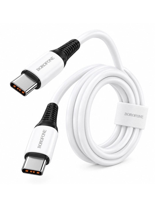 Кабель BOROFONE BX111 Lightning для зарядки телефона 2.4A белый 1 м