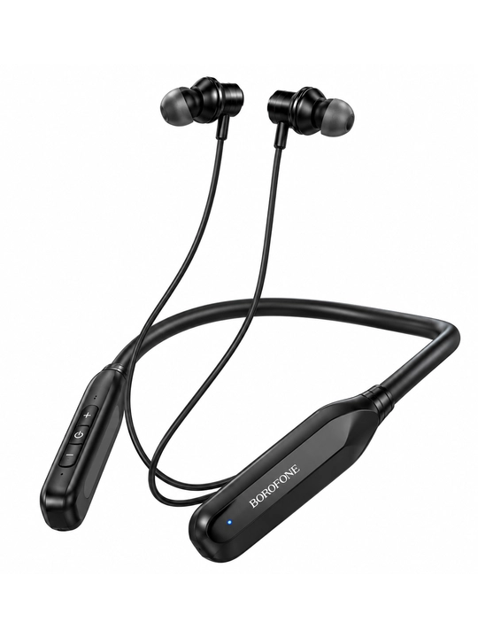 Наушники BOROFONE BE64 , беспроводные Bluetooth, шейные спортивные, черные