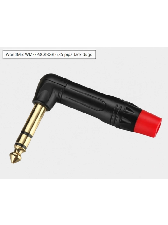 6.35 mm jack audio shtekerlar, mono TS, to‘g‘ri va 90° burchakli, qora / qizil variantlar