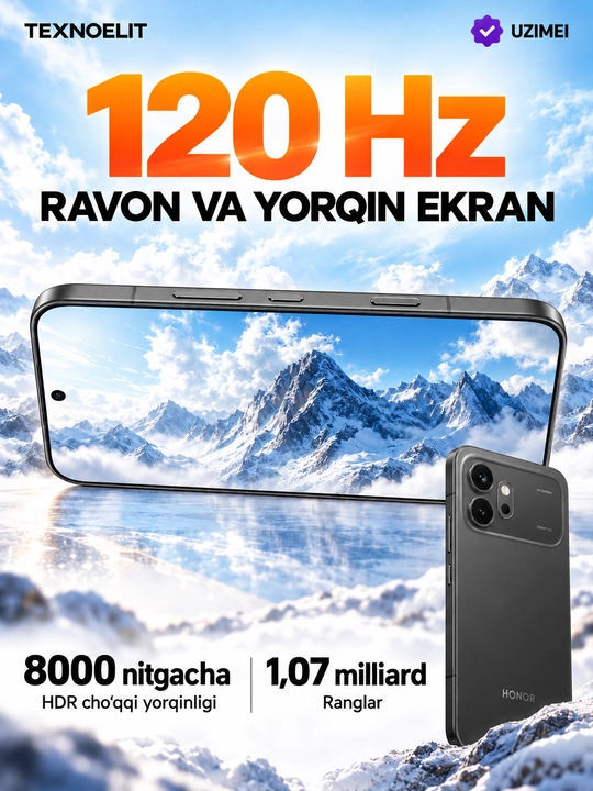 Honor 600 5G Smartfoni, 512 GB, AMOLED 120Hz, Snapdragon 7 Gen 4, +Smart watch
