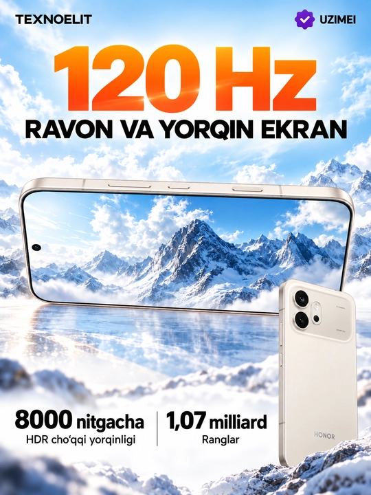 Honor 600 5G Smartfoni, 512 GB, AMOLED 120Hz, Snapdragon 7 Gen 4, +Smart watch