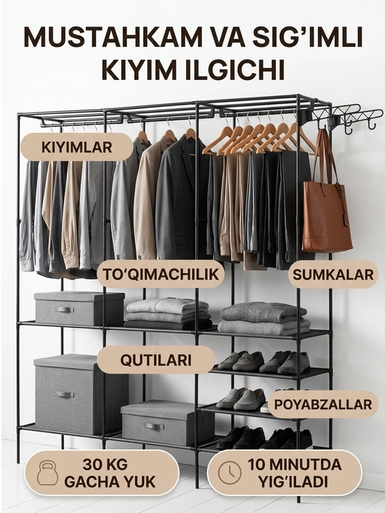 Kiyim ilgich metall, oyoq kiyim uchun javon, poyabzal tokchasi veshalka