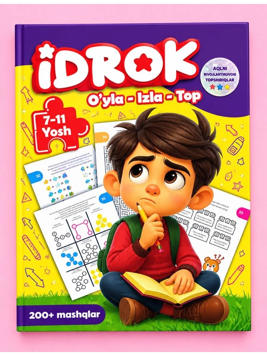 Idrok. Bolalar uchun 150 dan ortiq rivojlantiruvchi masalalar to'plami