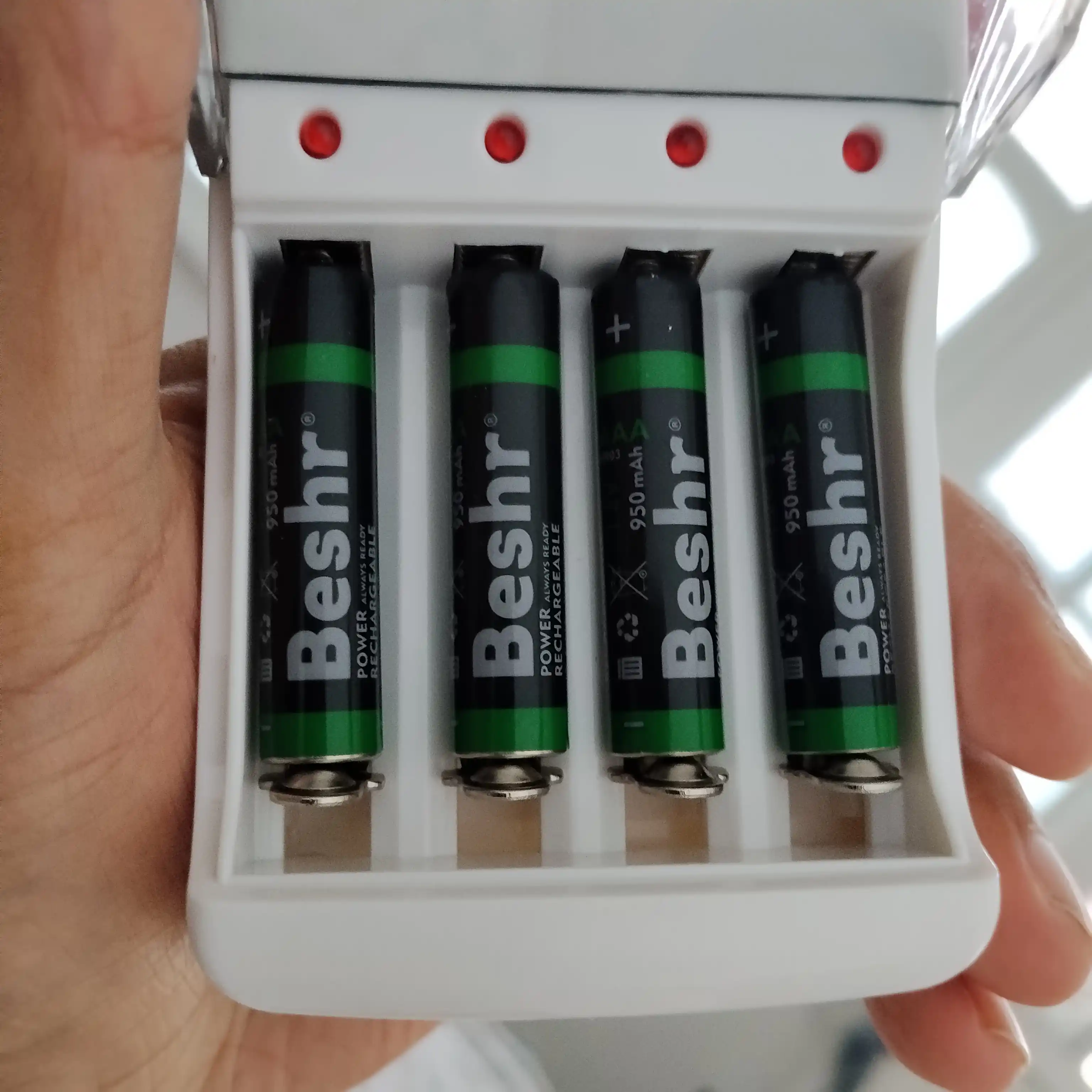 Аккумуляторные батарейки BESHR AAA, 2 шт, POWER ACCU RECHARGEABLE 950mAh, батарейка