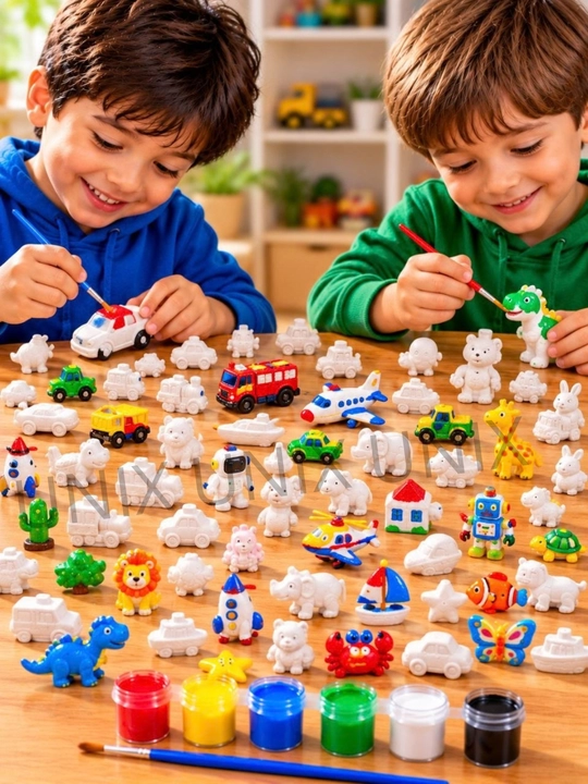 Гипсовые фигурки для раскрашивания, 3D фигурки, раскраска из гипса