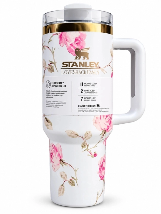 Термокружка Stanley 1,18 л, термос-стакан с ручкой и трубочкой