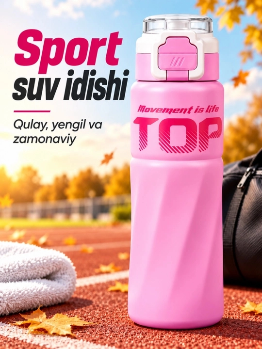Termos suv uchun, trubochkali, sport va kundalik foydalanish uchun - 